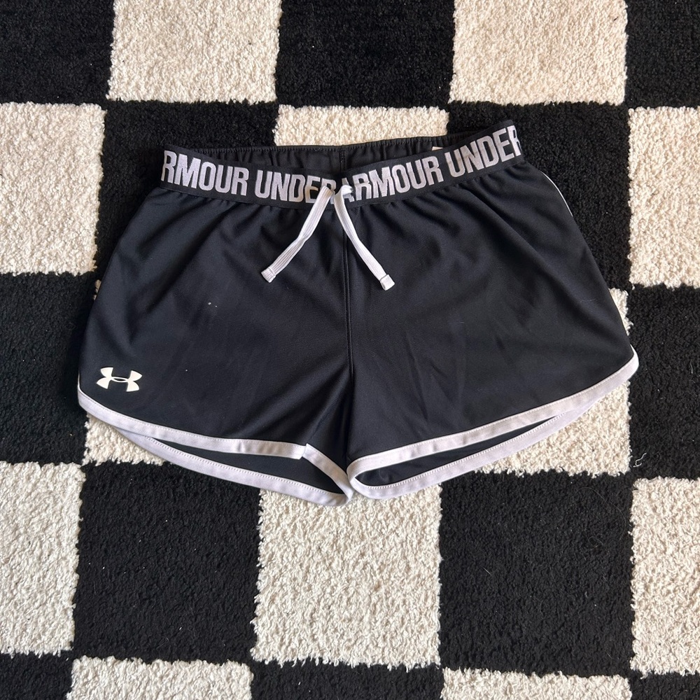 youth large black Under Armour shorts